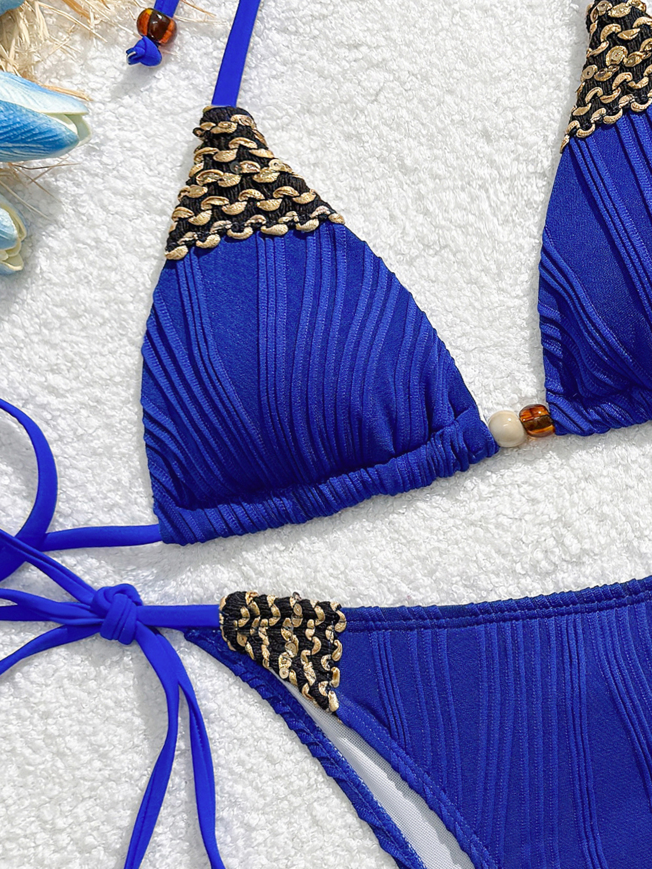 Womens Triangle Bikini Two-Piece Swimsuit - New Sexy Bathing Suit Beachwear